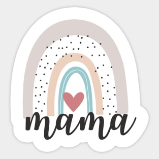 Pastel Rainbow Mama Sticker